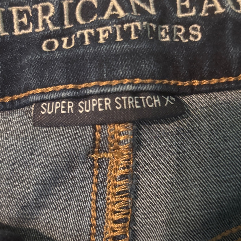 American Eagle Outfitters Dark Blue Ankle Jeans - Picture 3 of 11